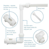 WaterPool Spray Pond Swimming Pool Spa Accessories Adjustable Pool Cool Warm Water Fun V1192-AZ-W-35196