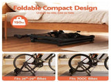 Everfit Bike Trainer Stand Indoor Riding Bicycle 6 Level Cycling Home Gym Black EB-B-IBT-BK