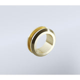 100cm Frameless Diamond Shower Screen with Gold Channels and SS Hinges V63-932671