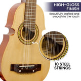 Karrera 25in Cuatro Guitar - Natural CTR-25-NAT