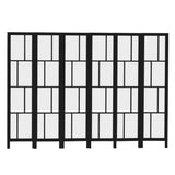 Levede 6 Panel Room Divider 170cm Freestanding Screen RD3004-6-BK