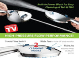 AquaCare High Pressure 8-mode Handheld Shower Head - Anti-clog Nozzles, Built-in Power Wash to Clean V1258-DP02-WO-683