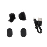 Action Camera Microphone Microphone Kit Noise Cancellation Lavalier Mic Fit for V1366-AZ2-W-19119