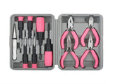 11-Piece Precision Craft & Jewelry Making Tool Kit with Portable Case - Pliers, Screwdrivers & V888-ELOSUNG35762