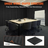 VEVOR Acoustic Foam Panels 24 Pack 12 x 12 x 2 in Adhesive for Wall Ceiling V952-ZZSPMBHSL12W4C53ZV0