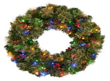 Christabelle 61cm Christmas Wreath Bristle Berry with LED Lights Front Door Decoration Ornament 112_OPBB61