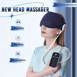 6D Airbag Heat Therapy Head & Eye Massager Three-Level Constant Warmth Aids Sleep, Multi-Mode V1232-YDAMY-001