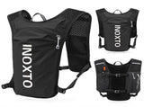 Black-White 5L Ultra-Light Hydration Running Vest - Quick-Dry Trail Running & Marathon Backpack with V888-ELOSUNG42145
