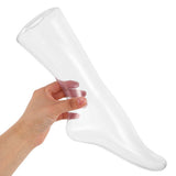 Clear Inverted Foot Display Stand for Socks, Anklets, Bracelets - Retail Showcase Holder for V1369-AZ3-W-12995