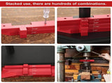 7pcs Precision Setup Blocks,Router Table Setup Bars, Aluminum Setup Blocks Height Gauge Set for V1366-AZ2-W-03737