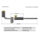 Marking Gauge, 2in1 Woodworking Scribe Scriber MultiFunction Line Maker Measuring Tools Sliding V1192-AZ-W-0120