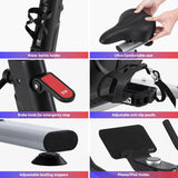 Everfit Exercise Bike Spin Bike Electromagnetic Smart Home Fitness 24-Level Resistance 120kg EB-I-EM-S800-BK