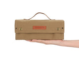 Khaki canvas spice storage box With 10 bottles V888-ELOSUNG39087