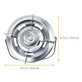 Portable Outdoor Stove Plated Silver Small Size Camping Gas Burner Easy to Carry V1370-AZ4-09530