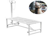 Livestock Stand 51x23 inches, Trimming Stand with Straight Head Piece, Goat Trimming Stand Metal V952-YYZJJSCDLZBS00001V0