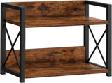 CARLA HOME 2-Tier Countertop Shelf Organizer Rustic Wood Kitchen Spice Rack for Storage, Condiments V178-36177