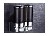 Adhesive Soap Dispenser 300ML Drill Free Wall Mount,Manual Dispenser Shampoo Shower for Kitchen V1366-AZ2-W-15820