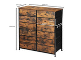 Levede Storage Cabinet Tower Chest 150 Pcs CH1098-12-BR_NZ
