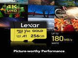 Lexar Professional Gold MicroSDXC Card UHS-II C10 U3 V60 A1 Full HD 4K UHD Reading Speed Up to V1202-843367132409