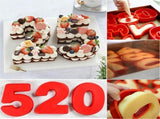 2PCS 10 Inch Silicone Cake Mold 6 and 0 Numbers DIY Silicone Cake Baking Mold 3D Silicone Cake Mold V1294-YM0717-10047825