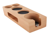 Wood Coffee Filter Tamper Holder Wooden Coffee Tamper Mat Stand for Home Cafe Restaurant Hotel V1294-YM0521-3118230076011