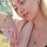 Wish Stone Pendant Necklace, Necklaces for with Birthstone Crystals, Allergy-Free Jewelry for V1164-325807