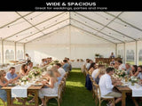 Wallaroo 12m x 6m Outdoor Event Gazebo Party Tent Marquee Wedding Canopy Shade - White GAZ-CPT-612