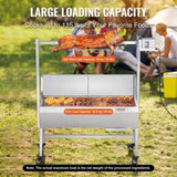 Rotisserie Grill with Windscreen, BBQ Whole Pig Lamb Goat Charcoal Spit Grill, 35 Inch 90 Lbs V952-DDXZKJ35YCDBV3Y2GV3