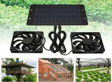 12V Solar Exhaust Fan Solar Ventilator Fan Solar Panel Powered Fan Solar Fan for Attic Dog Chicken H V1366-AZ2-W-21716