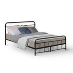 Artiss Bed Frame Metal Frames LEO - Double MBED-C-LEO-D-BK