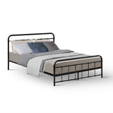 Artiss Bed Frame Metal Bed Frame LEO - Double MBED-C-LEO-D-BK