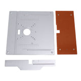 Aluminium Router Table Insert Plate Table for Woodworking Benches Router Plate Wood Tools Milling V1294-YM0703-3114230068011