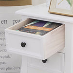 French Bedside Table Nightstand White Set of 2 V264-TAB-712C-WHE-2PC-1