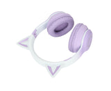 Cat Ear Bluetooth Gaming Headphones Wireless Foldable Music Headset with LED Light Detachable V1263-JX-123