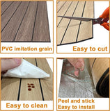 2 Pack Peel and Stick Oak Wood Slat Feature Panels 300x40cm Each DIY TV Headboard PVC Decor V1188-ZXY-131-792