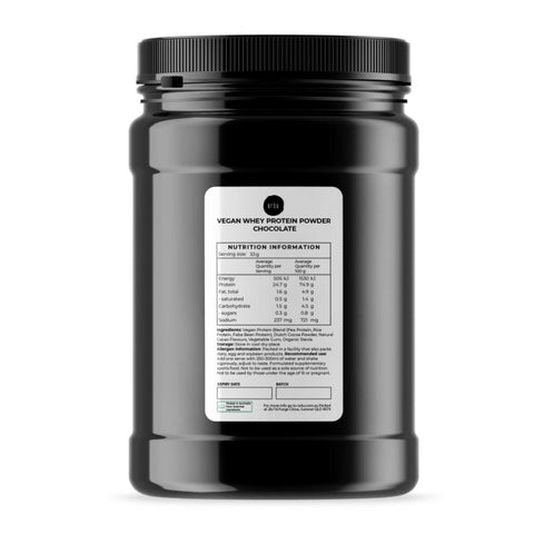 1Kg Vegan Protein Powder Blend - Chocolate Plant WPI/WPC Supplement Jar V238-SUPDZ-40424470347856