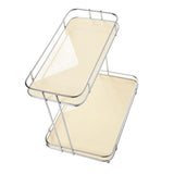 Desktop Storage Rack Iron Acrylic 2 Tier Thickened Multifunctional Countertop Shelf Organizer for V1294-YM0901-3117230200112