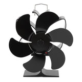 Stove Fan 6 Blades Greater Air Volume Low Noise Operation Wear Resistance Fireplace Fan Black L V1294-YM3117220218112-0421
