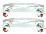 2PCS 250 L Heavy Duty Drum Dolly, 454 kg Load Capacity, Barrel Dolly Cart Drum Caddy, Non Tipping V952-DZTCJ55100042N9RAV0