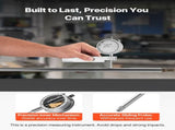 Dial Test Indicator with Metal Base, 0.03 mm Accuracy, 0-25.4mm Range, Easy to Read Large Dial, V952-NJCLGJGJDBFB6AWQ1001V0