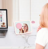 Mirror 3 in 1 Wireless Charger Qi2 Pink V1031-WC-3IN1MTP267