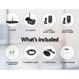 UL-tech Wireless CCTV Security System 8CH NVR 3MP 4 Bullet Cameras CCTV-WF-CLA-8C-4B