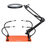 VEVOR Magnetic Helping Hands Soldering Station 3X LED Magnifying Lamp 4 Arms V952-FZSHJZ4GFZSB7GHH2001V9