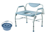 Commode Chair, Bedside Commode with Drop-Down Arms and Detachable Backrest, 5-Level Adjustable V952-WLKBSGYZD1009SMAXV0