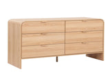 Artiss 6 Chest of Drawers Dresser Cabinet Pine FUR-Z-CDR-05-6D-WD-AB