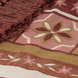 J Elliot Home Kasbah Luxury Fringe Throw 130 x 160cm Pink V442-IDC-THROW-KASBAH-PINK-RE
