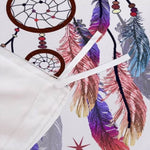 Dream catcher Printed Duvet Cover Set with Matching Pillowcases - white-King V745-AQ042320K3