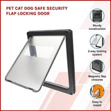 Pet Cat Dog Safe Security Flap Locking Door V63-822821