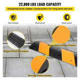 Rubber Speed Bump, 2 Pack 2 Channel Speed Bump Hump, 42" Long Modular Speed Bump Rated 22000 LBS V952-YCZDLCG402PCS1S6RV0