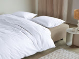 Bedding House Summer White Seersucker Cotton Quilt Cover Set King V442-HIN-QUILTCS-SUMMERSEERSUCKER-WHITE-KI